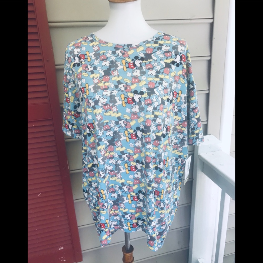 LuLaRoe Disney Mickey Fade Irma Top XS FREE SHIP - Picture 1 of 6